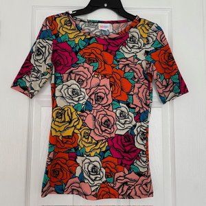 LuLaRoe Women's Gigi Top Size XXS, Floral